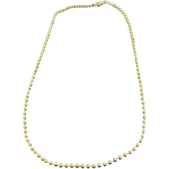 Gold Beaded Ball Chain Necklace Set - Picture 7 of 9